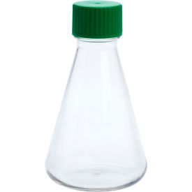 CELLTREAT® 500mL Erlenmeyer Flask Solid Cap Plain Bottom PETG Sterile 229808