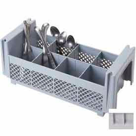 Cambro 8FBNH434151 - Flatware Basket Half Size 8 Compartments Polypropylene Gray 8FBNH434151 - Pkg Qty 6