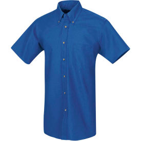 Red Kap® Men's Poplin Short Sleeve Dress Shirt Royal Blue SSLXL - SP80 SP80RBSSLXL