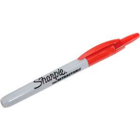 Sharpie® Retractable Permanent Marker Fine Point Red Ink Dozen 32702
