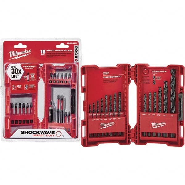 Drill Bit Set: Maintenance Length Drill Bits, 21 Pc, 135 &deg MPN:6132236/3094041