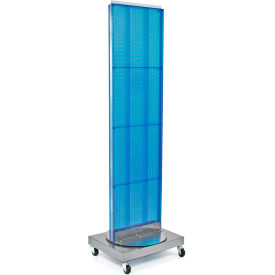 Global Approved 700253-BLU Pegboard Floor Stand 16