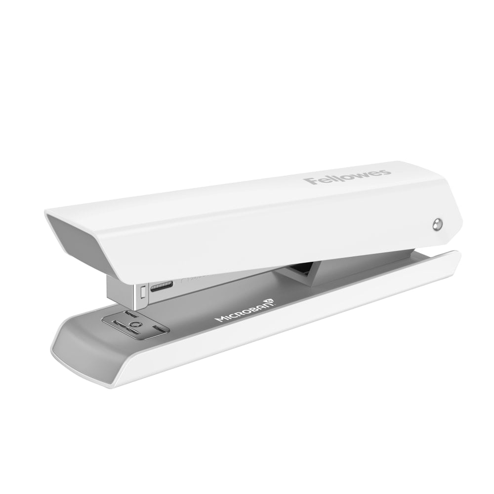 Fellowes LX820 Classic Full-Size Desktop Stapler, with Anti-microbial Technology, 20-Sheet Capacity, White MPN:5011401