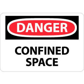 NMC D487RB OSHA Sign Danger Confined Space 10