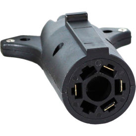 Buyers Products 7-Way Flat to 4-Way Round Plastic Trailer Connector Adapter - TC2074P TC2074P