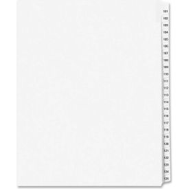 Avery Legal Exhibit Reference Divider 101 to 125 8.5