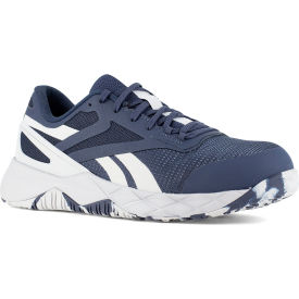 Reebok Nanoflex TR Athletic Work Shoes Composite Toe Size 7.5W Navy/Light Gray RB3318-W-07.5