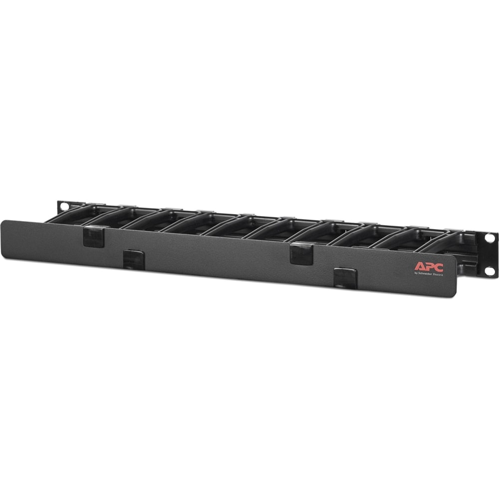 APC NetShelter Cable Management, Horizontal Cable Manager, 1U, Single Side with Cover, Black, 483x 44x 110 mm - AR8602A MPN:AR8602A