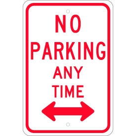 NMC TM016K Traffic Sign No Parking Any Time With Double Arrow 18