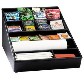 Dispense-Rite® Countertop Lid Straw & Condiment Organizer - Wide WLS-1BT