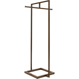 Econoco Linea 30 in. W x 66 in. H Statuary Bronze Garment Rack with One Crossbar LNE2W