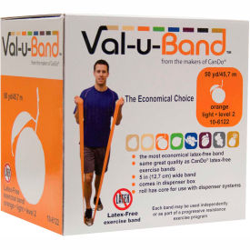 Val-u-Band® Latex Free Exercise Band Orange - Level 2 50 Yard Roll/Box 10-6122
