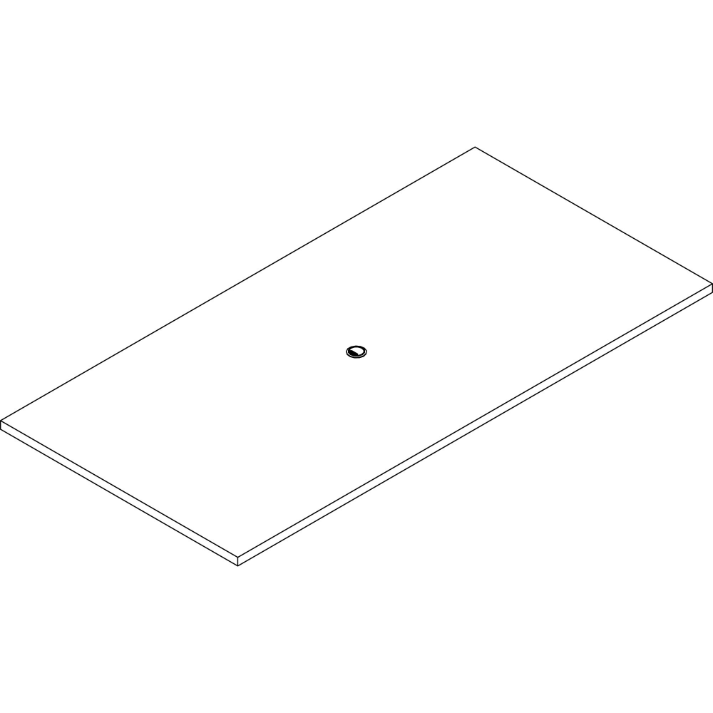 Lorell Prominence 2.0 Rectangular Conference Tabletop, 96in Width x 48in Depth, x 1.5in Thickness Top, Gray Elm MPN:PRC4896GE