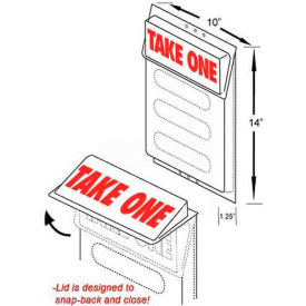 Outdoor Literature Holder W/Lid 10