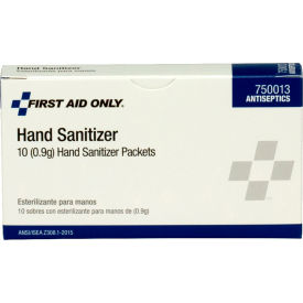 First Aid Only Hand Sanitizer Packets 10/Box 750013