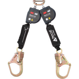 3M™ DBI-SALA Nano-Lok Twin-Leg Arc Flash Self-Retracting Lifeline Web & Steel Rebar Hook 8'L 7012818558