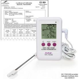 H-B DURAC Calibrated Electronic Thermometer Event Logger SS Probe -50/200C (-58/392F) 65 x 110mm 609003000
