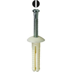 L.H.Dottie® Nylon Button Head Drive Anchor Kit w/ Pin Tuff Pack 3/16