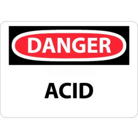 NMC D5P OSHA Sign Danger Acid 7