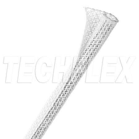 Braided Cable Sleeve, 1/4 in Inside Dia., White MPN:F6N0.25WH