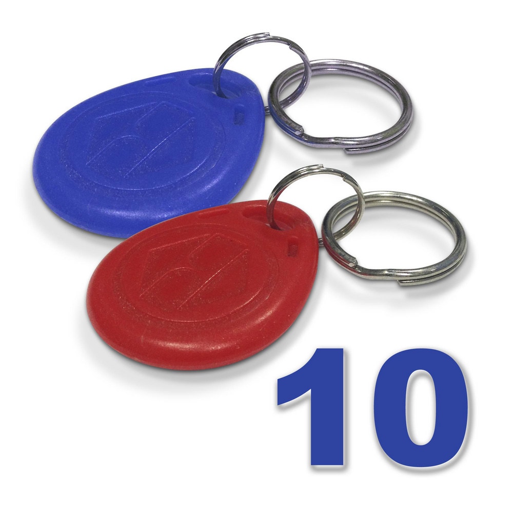 Time Cards & Time Clock Accessories; Type: RFID Key Fob ; For Use With: uAttend Cloud Connected Clocks JR2000, BN6000N, BN6500N, DR2000, DR2500 ; Material: Plastic ; Color: Blue; Red ; UNSPSC Code: 44103200 MPN:RKF10 - Pkg Qty 10