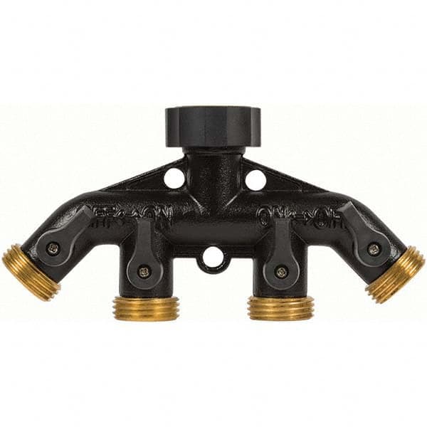 Garden Hose Shut-Off Valve: Female & Male, 3/4
