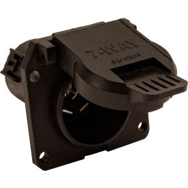 Buyers Products Bulk TC1770P 7-Way Black Plastic Flat Pin Truck Receptable - TC1770P TC1770P