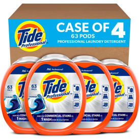 Tide® Professional™ Commercial Power PODS Laundry Detergent 63 Liquid Pods/Tub 4 Tubs/CT 80782762
