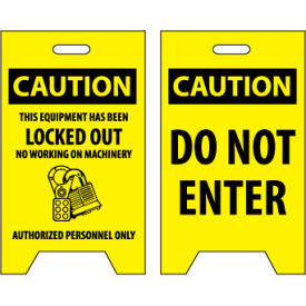 Floor Sign - Caution This Equipment Has Been Locked Out Do Not Enter FS13