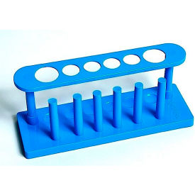 United Scientific™ Test Tube Rack Plastic 6 Places Blue TTHP01