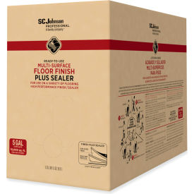 SC Johnson Professional Ready-To-Use Floor Finish Plus Sealer Light Fresh Scent 5 Gal. Bag-in-Box 362834