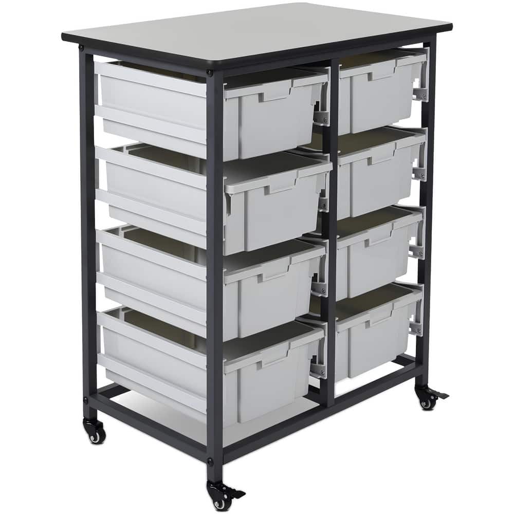 Carts, Cart Type: Bin Storage Unit , Assembly: Assembly Required , Load Capacity (Lb. - 3 Decimals): 160.000 , Color: Gray , Height (Decimal Inch): 37.500000  MPN:MBS-DR-8L