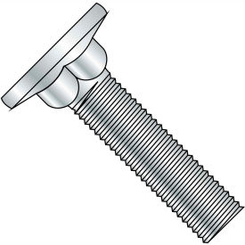 1/4-20X1 7/8 Carriage Bolt Flat Head Diameter .570-.640 Head Hgt .078-.107 Full Thread Zinc 1200 pcs 1430CF