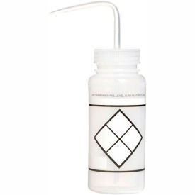 Bel-Art LDPE Wash Bottles 116460638 500ml Write On Label Natural Cap Wide Mouth 6/PK 11646-0638