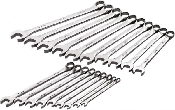 Combination Wrench Set: 19 Pc, Metric MPN:86037