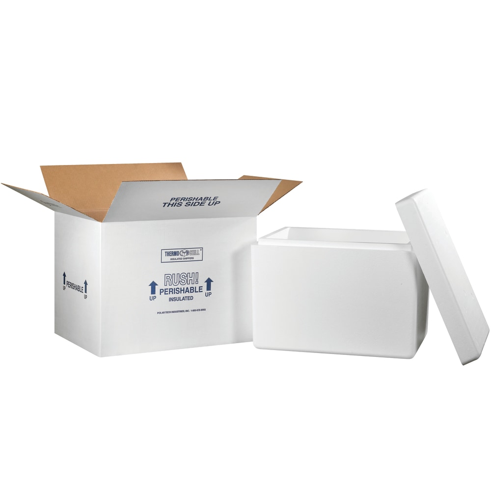 Partners Brand Brand Insulated Shipping Kit, 15 1/2inH x 15 1/2inW x 21 1/4inD, White MPN:269C