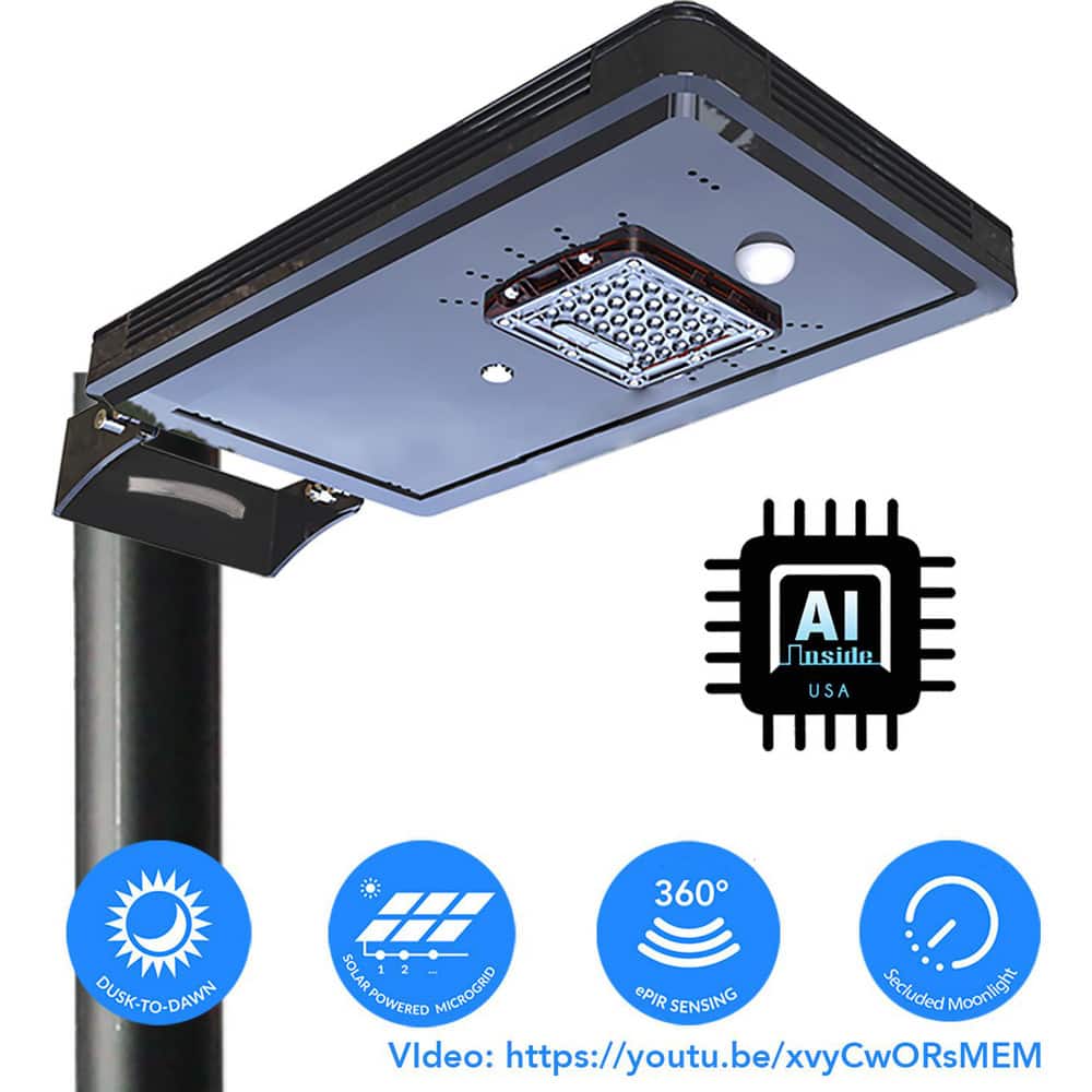 Parking Lot & Roadway Lights, Fixture Type: Street Area Light , Lens Material: Glass , Lamp Base Type: Integrated LED , Lumens: 1600lm  MPN:EE812W-AI8