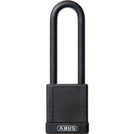 ABUS 74HB/40-75 Keyed Different Lockout Padlock Non-Conductive 3-Inch Shackle Black 09840 09840 - Pkg Qty 8