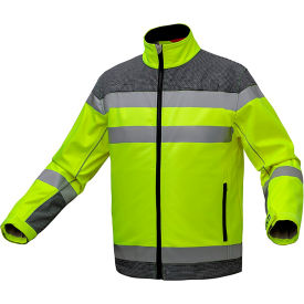 GSS Quartz Performance SoftShell Sweatshirt Polyester Class 3 Lime 4XL 7531-4XL