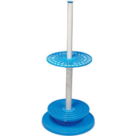 United Scientific™ Rotary Pipette Stand Plastic 94 Places Blue 79103