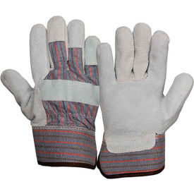 Split Cowhide Leather Palm Gloves with Rubberized Safety Cuff Size XL GL1001WXL - Pkg Qty 12