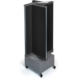 Global Approved 700445-BLK Pinwheel Pegboard Display 13.5