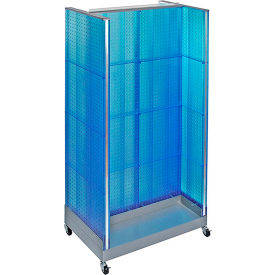 Global Approved 700432-BLU H-Shaped Pegboard Display 32