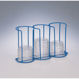 Bel-Art Poxygrid 60mm Contact Plate/Petri Dish Rack 3 1/4 x 9 x 5 1/2