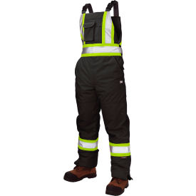 Tough Duck Insulated Flex Safety Bib Overall 2XL Black SB071-BLK-2XL