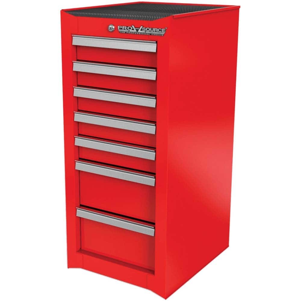 Side Cabinet: 7 Drawer, Red, Steel MPN:AT182071G-01A
