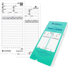 Acroprint Time Cards For ATR480 Clock (50/Pack) 09-9115-000