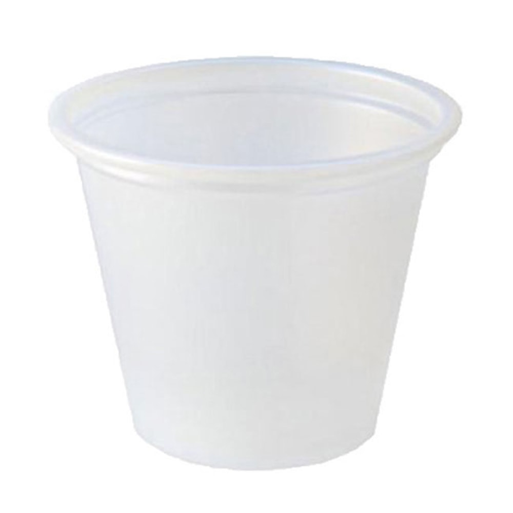 Plastic Squat Food Portion Cups, 1 Oz, Carton Of 250 (Min Order Qty 9) MPN:PC100STB