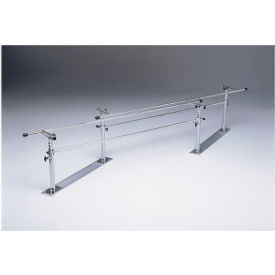 Steel Base Folding Parallel Bars Height and Width Adjustable 10' L 15-4005