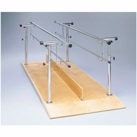 Wood Platform Mounted Parallel Bars Height and Width Adjustable 12' L 15-4051